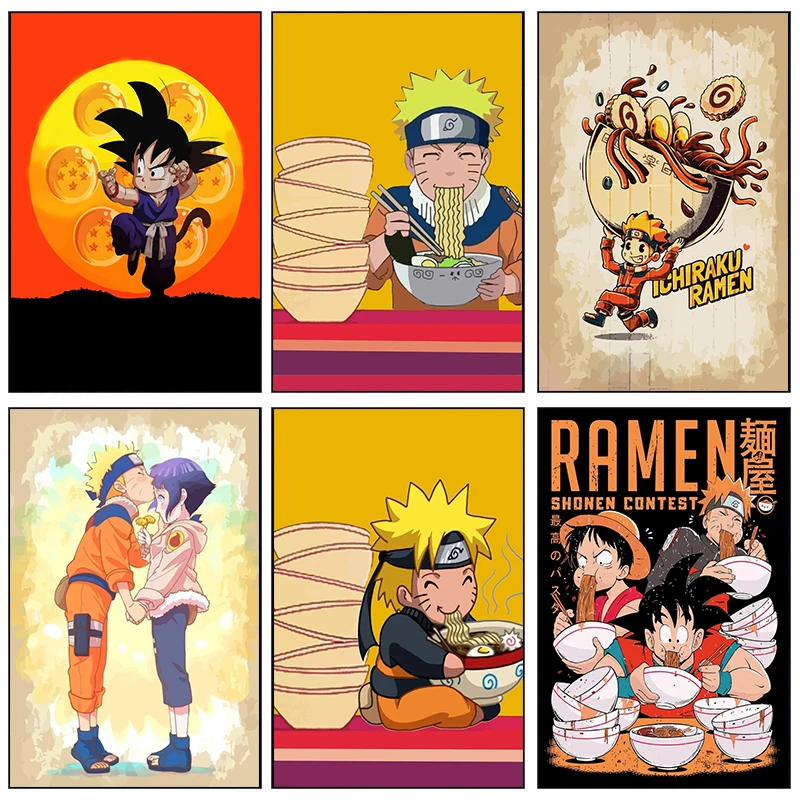 Настенный плакат Наруто с аниме Драконий жемчуг |