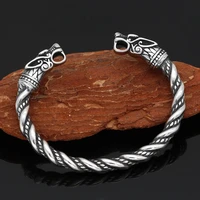 goth stainless steel dragon head bracelet for men viking bangle wristband cuff bangle couple jewelry boho bracelets