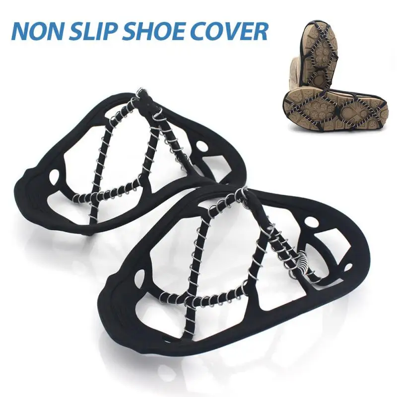 

Winter Climbing Anti-Slip Snow Spikes Unisex High Quality Anti-skid Cramps Crampons Snow Spikes Grips Cleats Over Shoes Covers