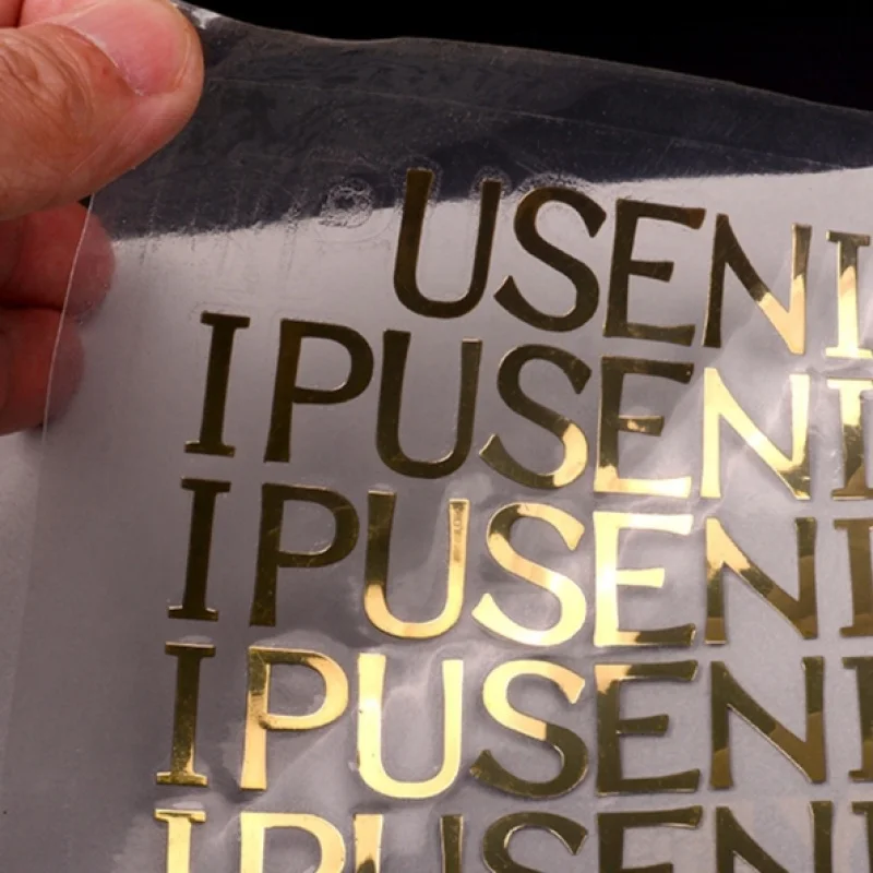 

Factory Custom luxury logo 3d embossed metal transfer stickers