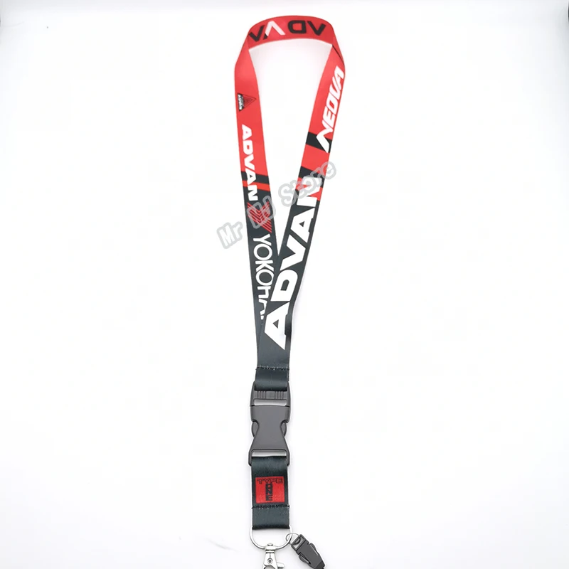 

Car Styling JDM Style Fashion Tags Employee's Card Callphone Lanyard Keychain For Yokohama Advan Motorcycle Auto Keyring