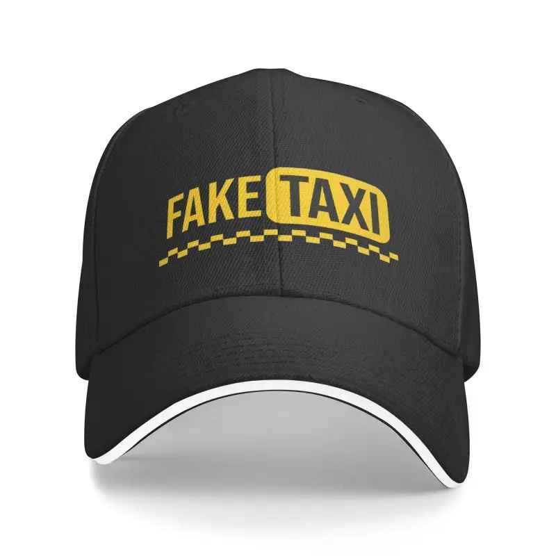 Punk Fake Taxi Driver Baseball Cap Men Women Breathable Dad Hat Sun Protection