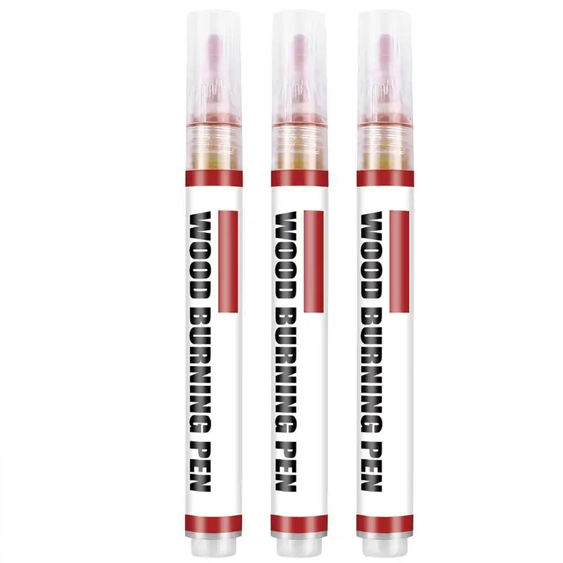 

Инструмент для сжигания древесины, креативная ручка для сжигания с гладкими и круглыми наконечниками, 3 шт., маркеры для ручки «сделай сам», Пирография, Набор детских маркеров, ремесла