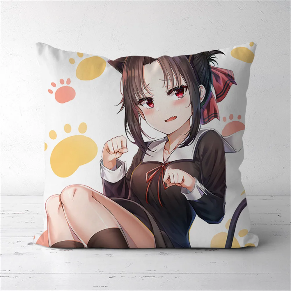 

Kaguya-sama Love Is War Shinomiya Kaguya Anime Two Sided Pillow Cushion Case Cover 291