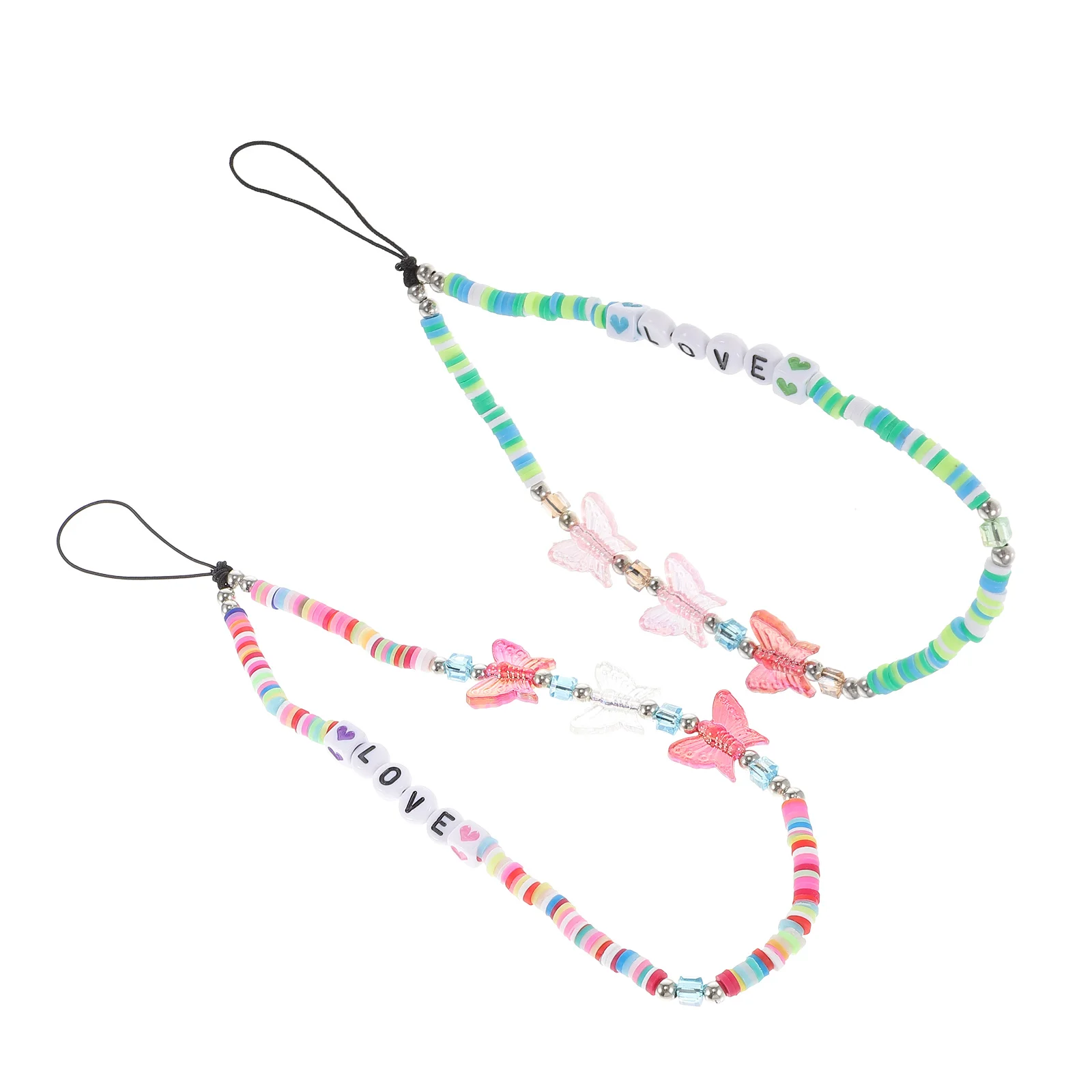 

Hanging Lanyards Chains Beaded Ropes Straps Cellphone Lanyard Charm Charms Key Decorative Wrist Strap Decors Mobile Bead Case