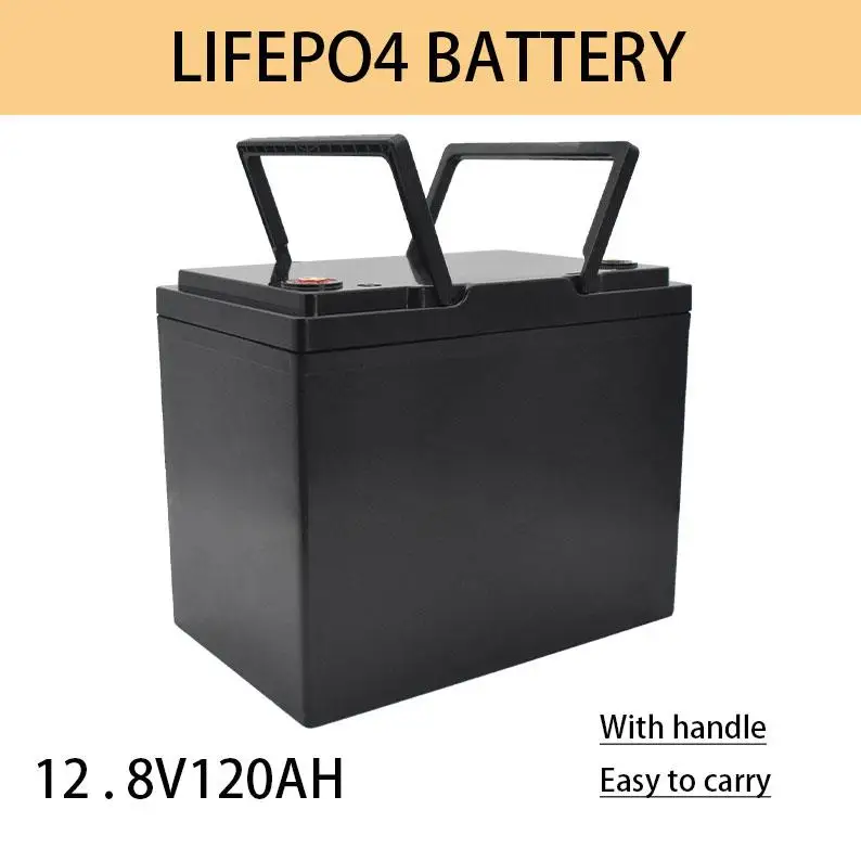 

2022 12.8v 120AH lifepo4 battery with 100A BMS 12V 120Ah battery for cart UPS home appliance inverter