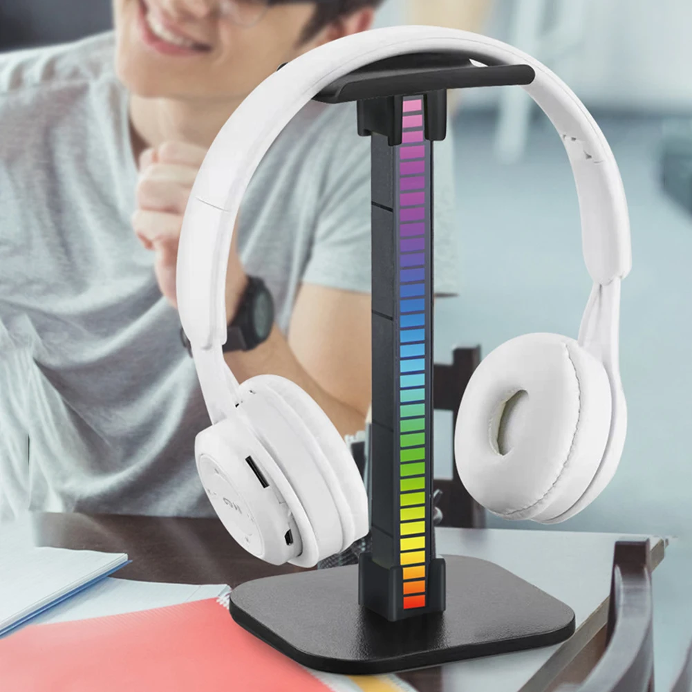 RGB Gaming Headphone Stand Computer Over Ear Headset Desk Display Holder Hanger Earphone Accessories 1