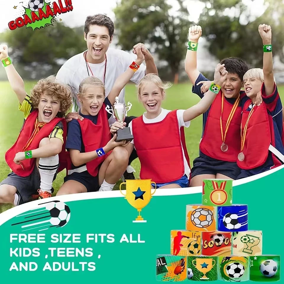 10 шт. браслеты в виде колец для футбола