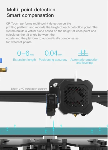Creality-CR Touch Автоматическое выравнивание для Ender 3/Ender 3 Pro/Ender 3 V2/Ender 5