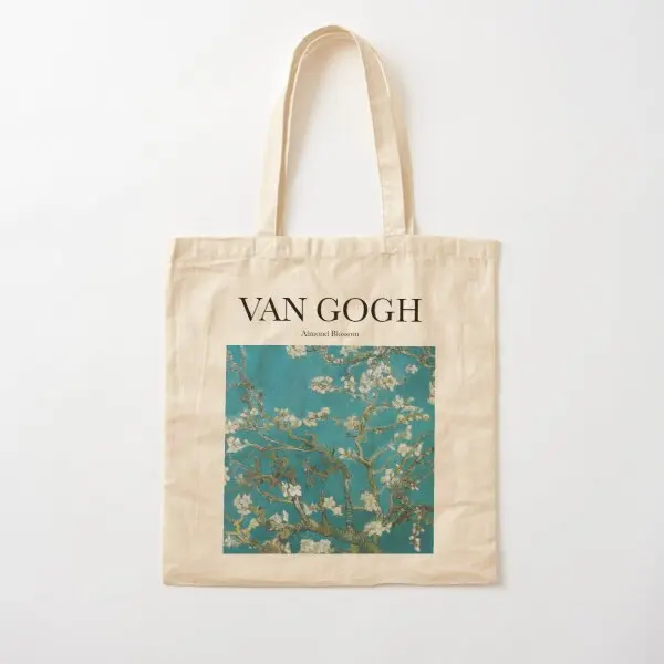 

Хлопчатобумажная Холщовая Сумка с принтом миндаля Ван Гога