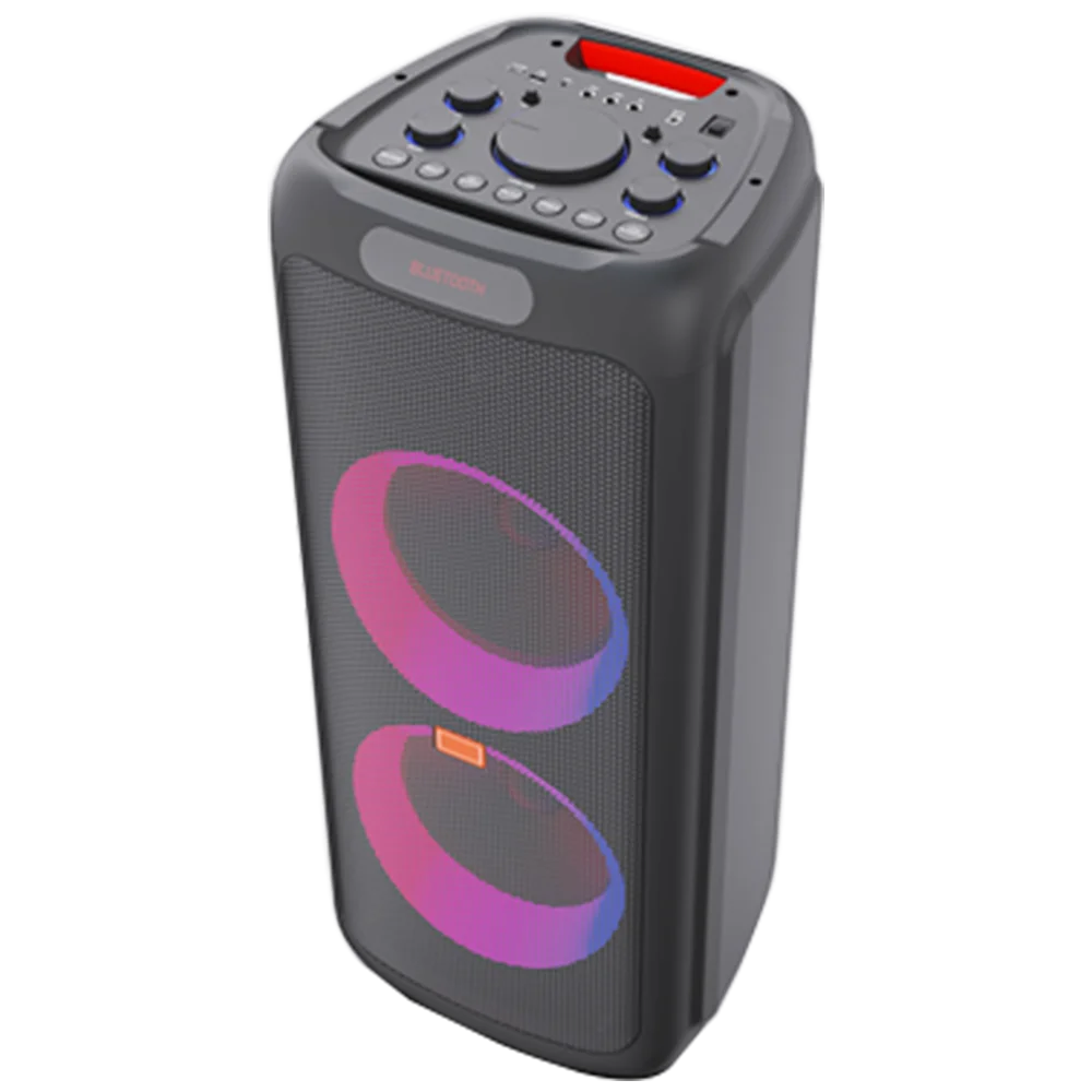 Bluetooth Pa Speakers System Outdoor Powered DJ Par Speaker Professional Dual 10'' Bass Active Tower Trolly Party Speaker