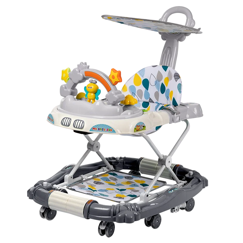 

Multifunctional baby walker helps baby learn to walk Anti-rollover trolley with music that can be turned into a rocking horse