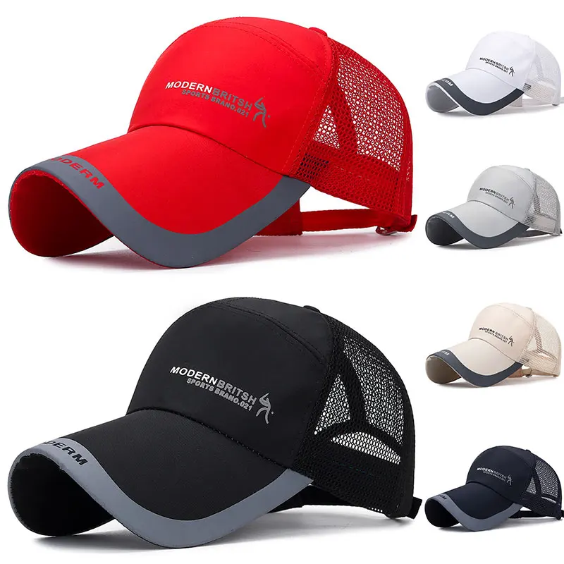 

Fashion Net Baseball Caps For Women Men Breathable Quality Peaked Cap Sun Protection Sports Cap Korean Adjustable Hat 2022