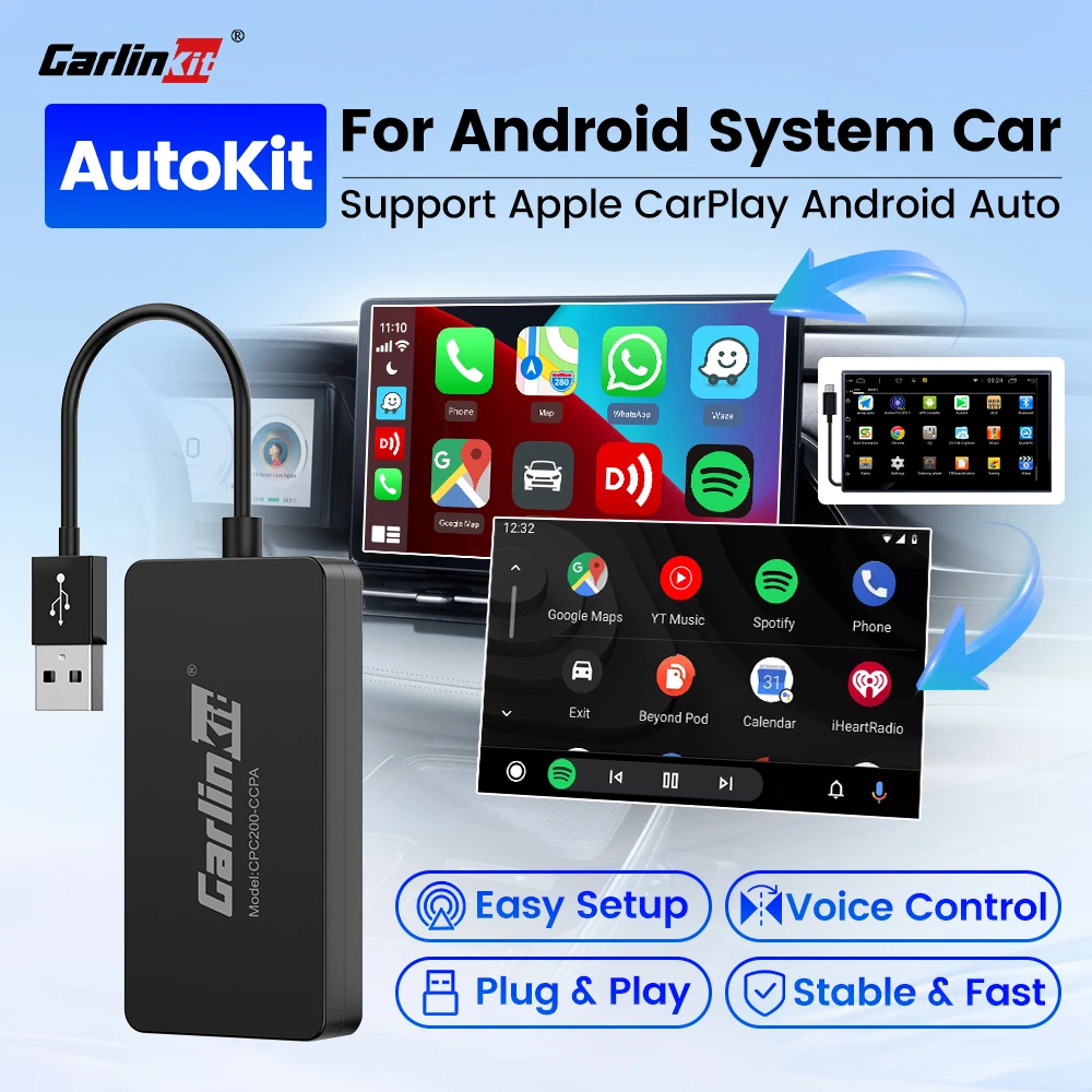 CarlinKit Android Auto USB Dongle беспроводной адаптер CarPlay для ...