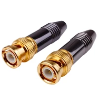 bnc connectors q9 hd pure copper gold plated welding adapter aux coaxial cable video audio plug surveillance camera accessories