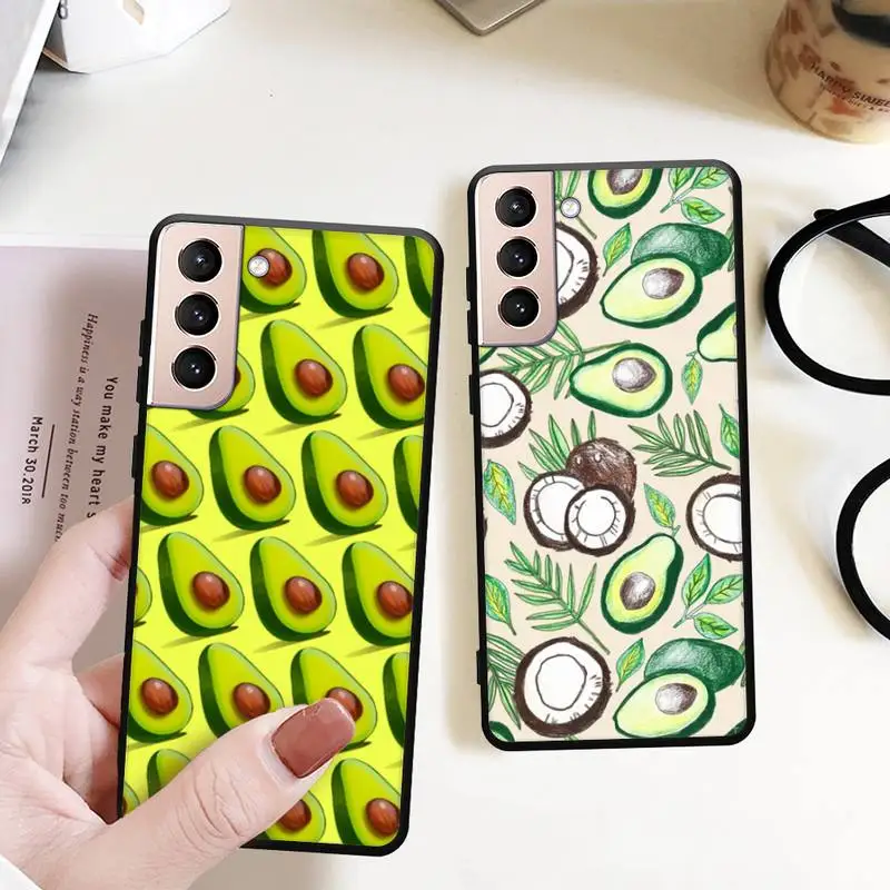 

fruit avocado Phone Case for Samsung S22 S21 S20 ultra pro plus S10 S9 S8 Note 20 10 Ultra phone Bumper Covers