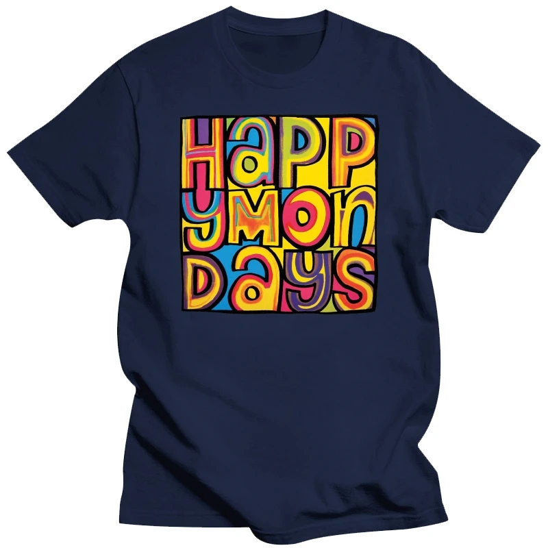 DMNTeestore Happy Mondays футболка для мужчин женщин DMN черная