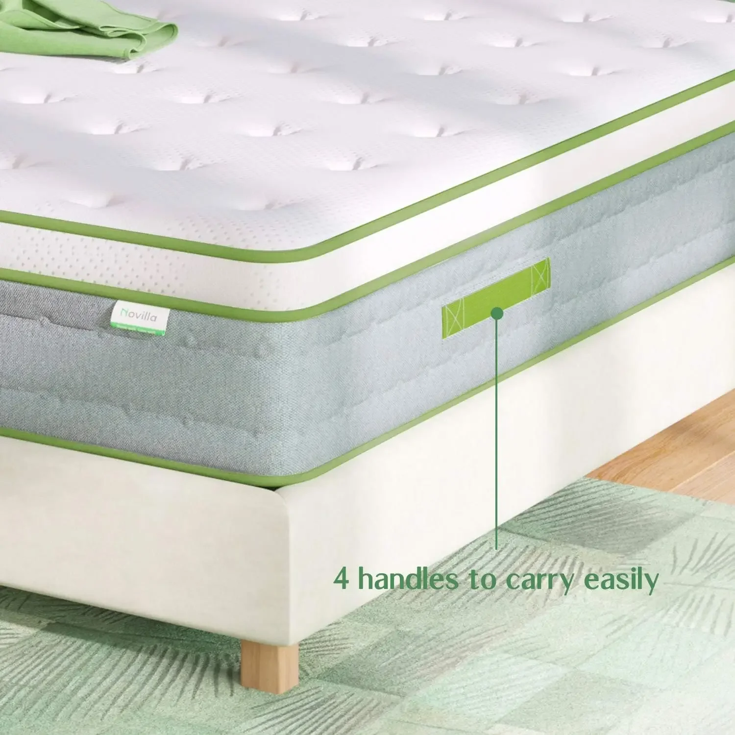 Матрас размера queen-size 10-дюймовый гибридный матрас с гелевой пеной эффектом памяти