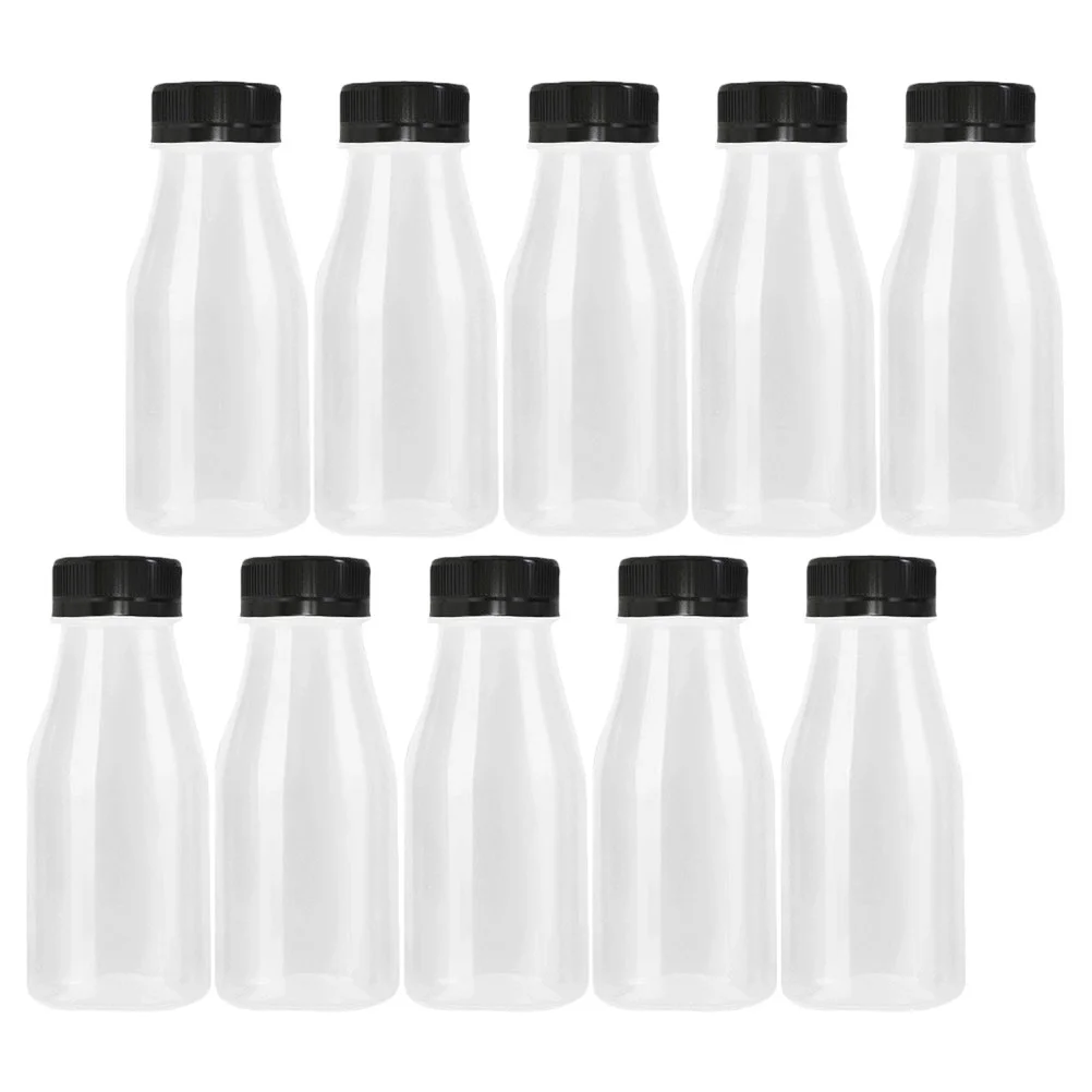 

Bottles Beverage Caps Bottle Milk Yogurt Juice Clear Plastic Container Packing Containers Lidded Shot Portable Juicing Empty Cup
