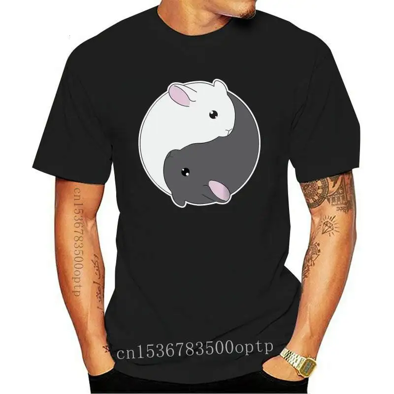 

Fashion New Men Shirt Chinchilla Yin Yang Cute Shirt For Chinchi Lovers