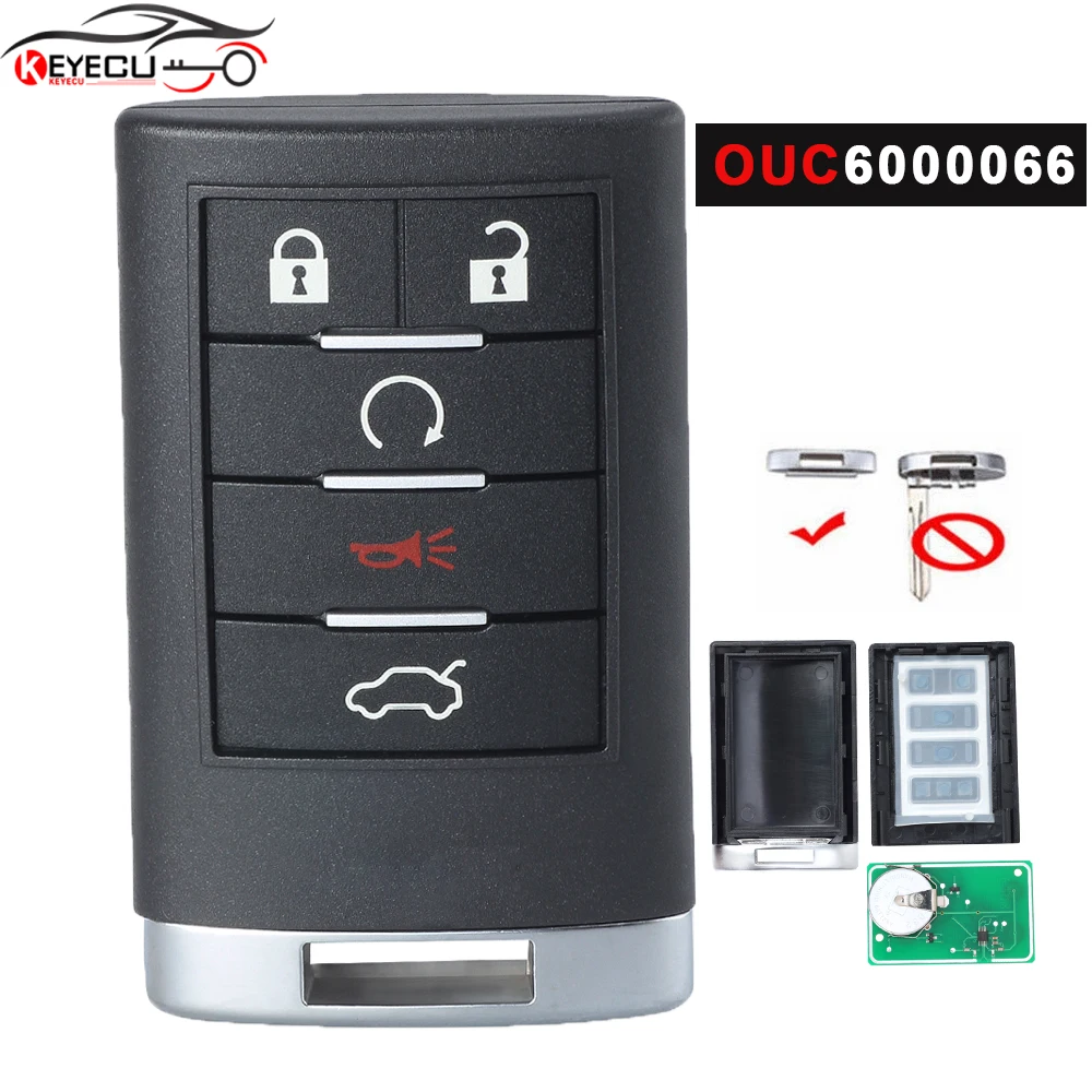 Брелок для автомобильного ключа KEYECU OUC6000066 315 МГц с дистанционным управлением