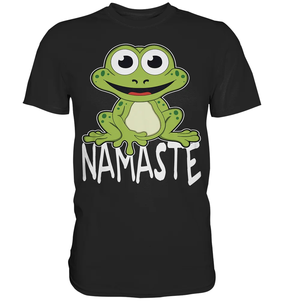 

Женская футболка для йоги Namaste Yoga Frog Yoga-Рубашка премиум-класса