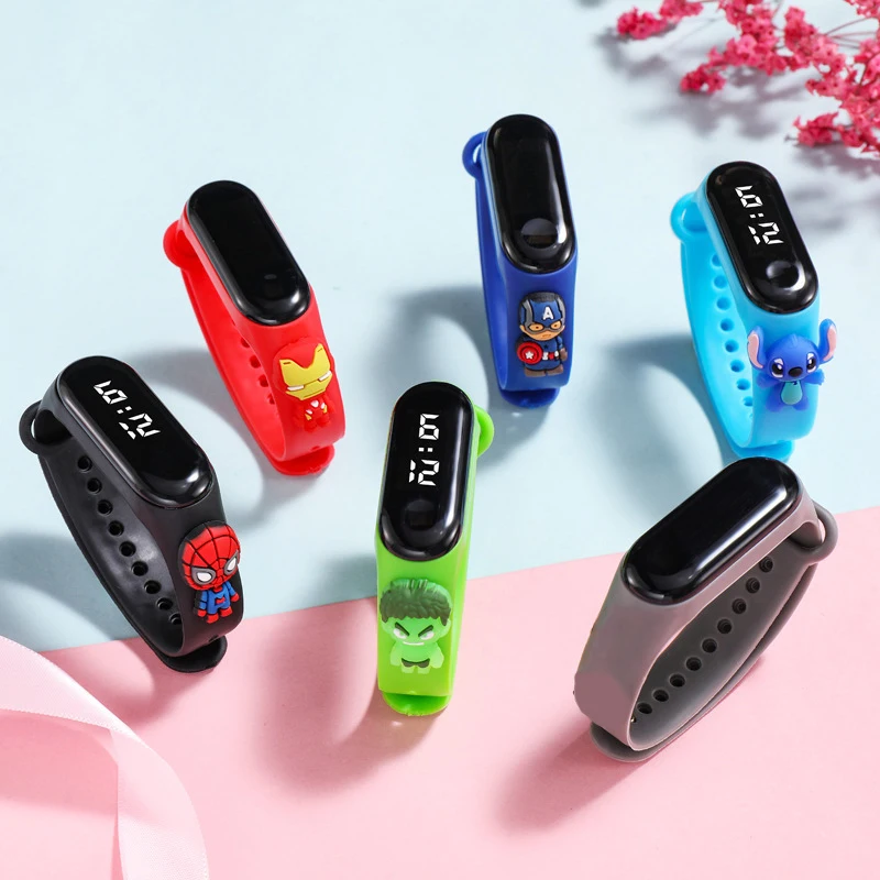 

Disney Spider-Man Kids Digital Watch Movie Spiderman Watch Sport Touch Electronic LED Waterproof Watchs Children Toys Gifts