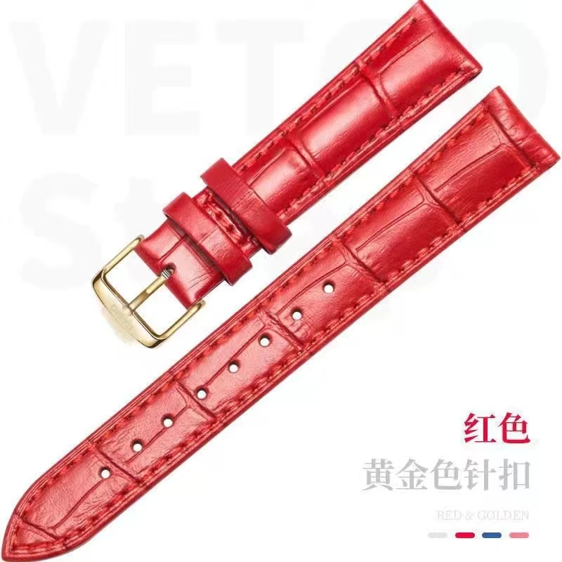 

14mm Pantent Leather Watchband for Casio Women Red Watch Band for LTP-1208E-9B2 Watch Strap Bracelet Belt Relogio Feminino Mujer