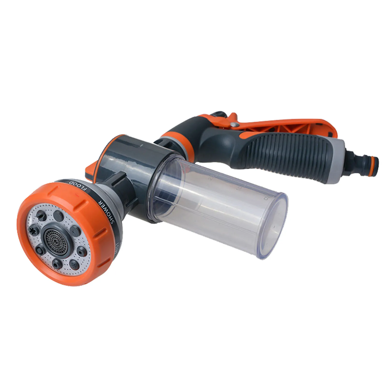 

Garden Hose Water Nozzle High Pressure Hose Spray With Foam Soap Dispenser 8 Adjustable Watering Patterns Water Guns With