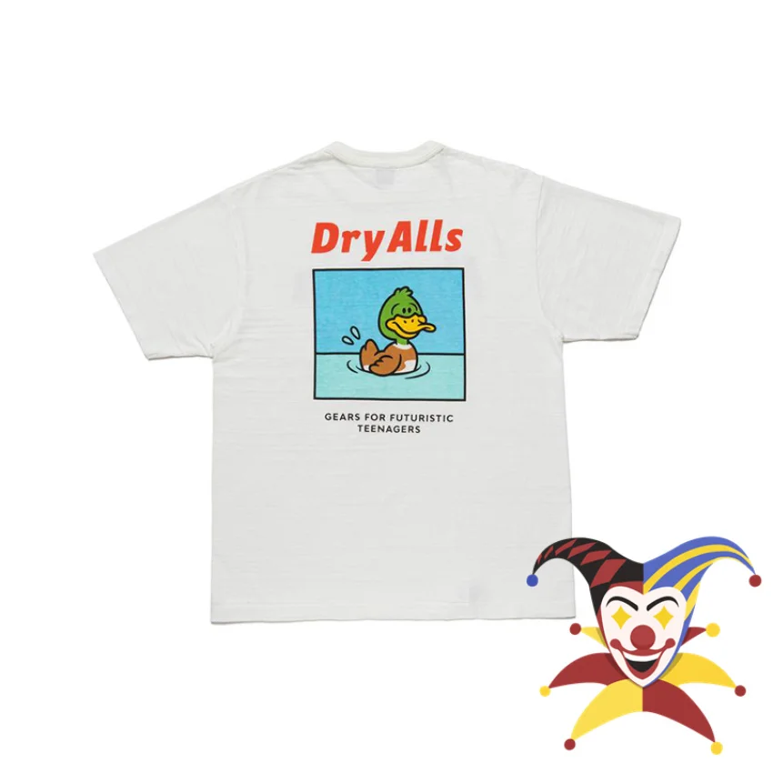 

2023ss HUMAN MADE T-shirt Men Women Swimming Swimming Pool Duck print T-shirt Slub Cotton T Shirt