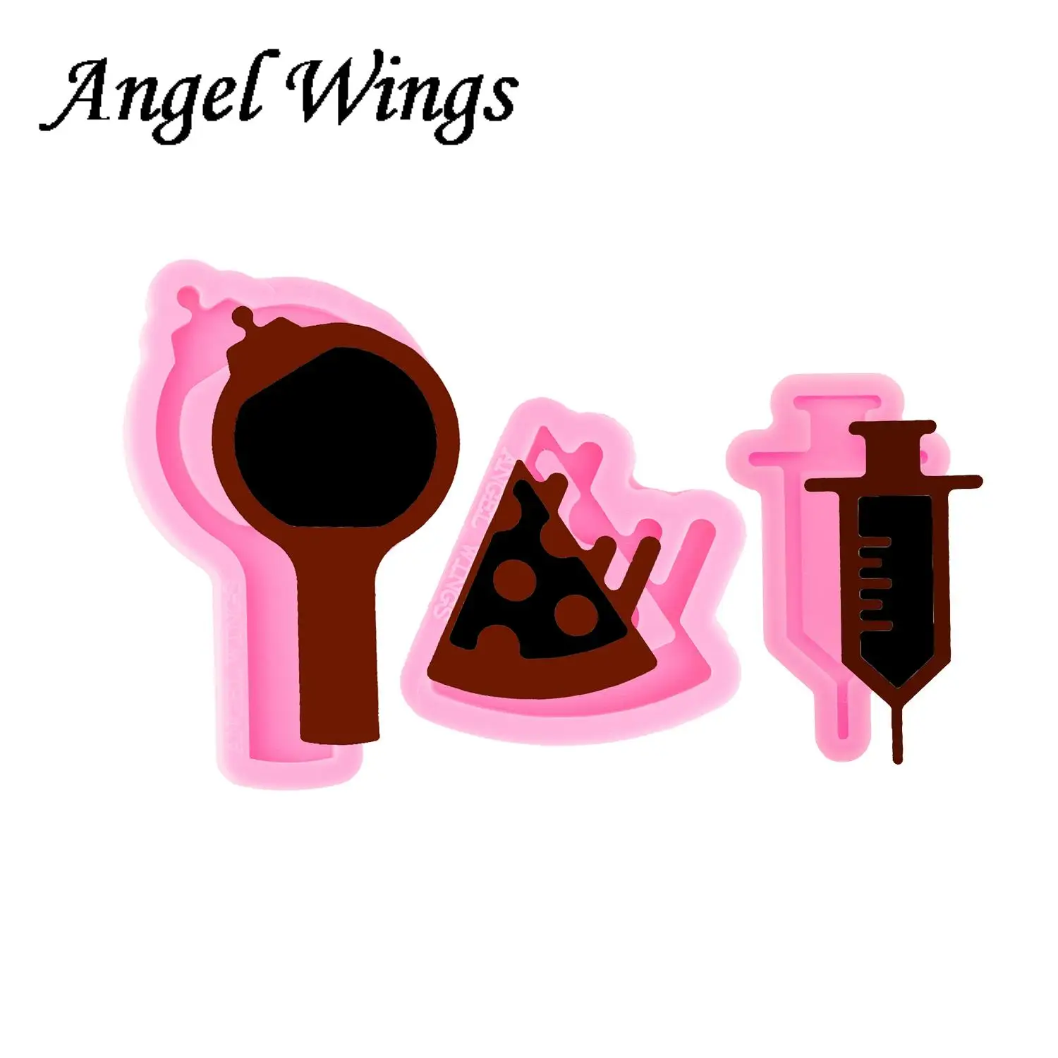 Волшебная палочка/Пицца/шприц из смолы для рукоделия шейкеры формы микрофон