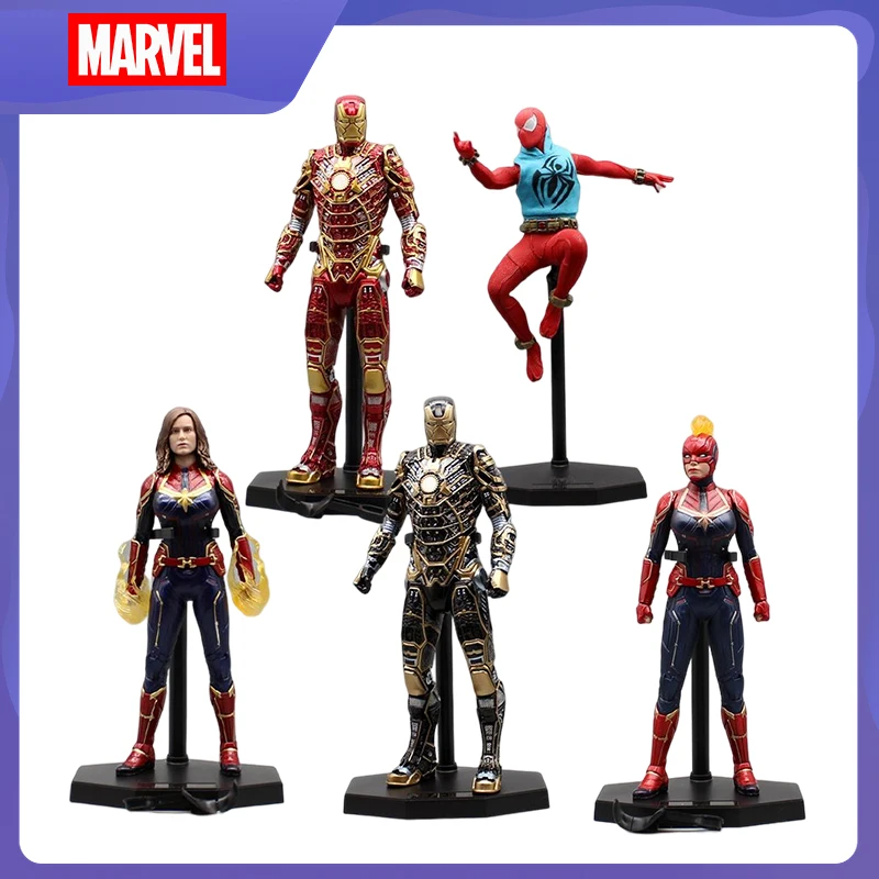 

The Avengers Spiderman Iron Man Captain Anime Figures Pvc Model Statue The Avengers Action Figurines Collection Ornament Dolls