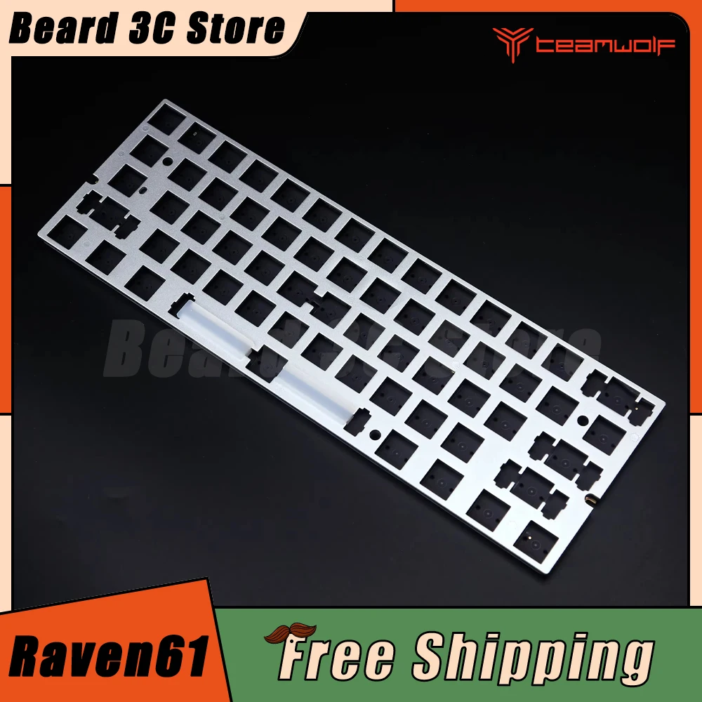 Набор клавиатур Teamwolf Raven61 с внутренним контейнером Игровая клавиатура RGB Hot Swap RT