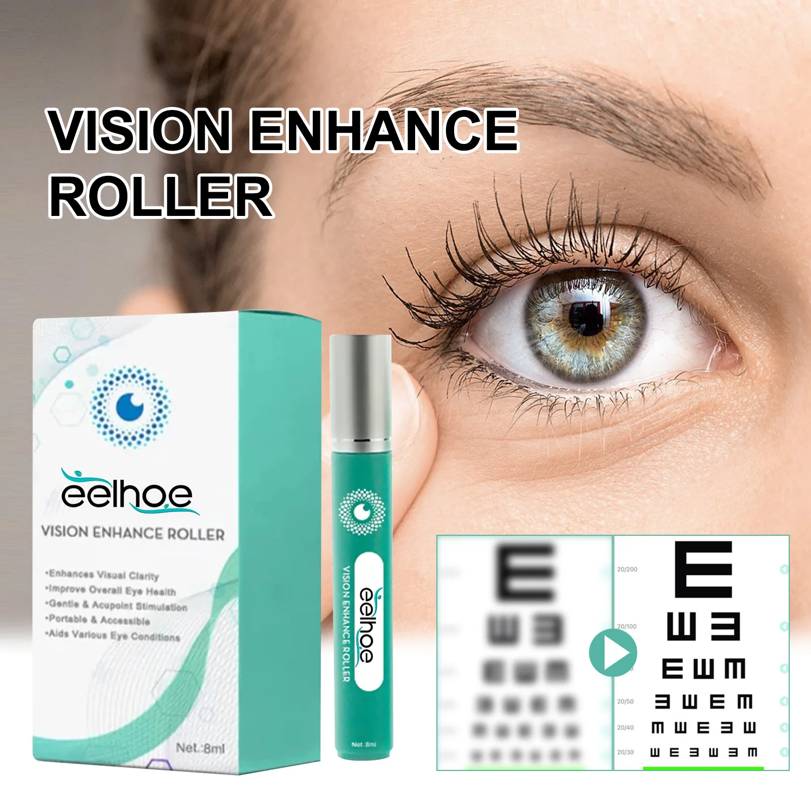 

Eye Serum Roller Anti Dark Circle Puffy Eyes Treatment Relieve Eyes Dryness Fatigue Moisturizing Eyes Korean Skin Care Products