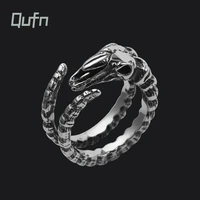new fashion rock punk male biker rings metal alloy dragon claw open finger ring for men vintage gothic jewelry accessories