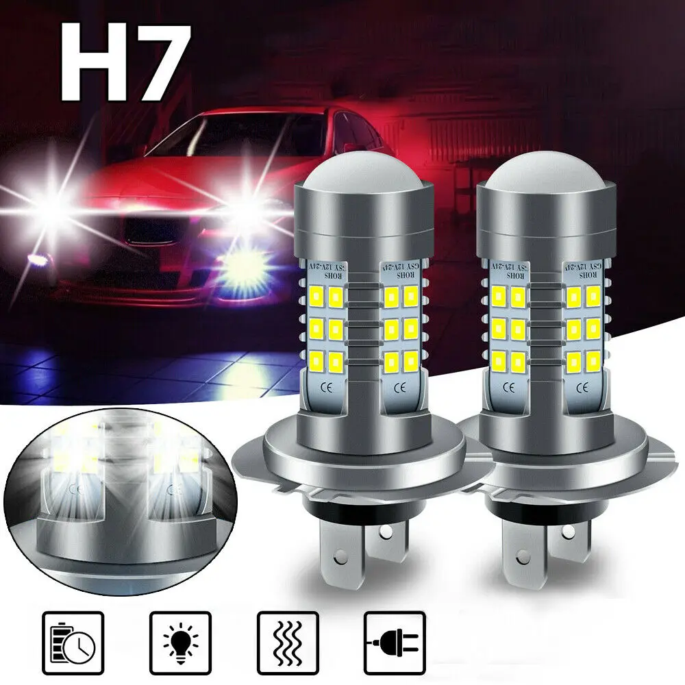 

2 шт., Автомобильные светодиодные лампы H7 110 Вт H4 H9 H8 H11 9005 9006 Hb3 Hb4 12 в 6000 К