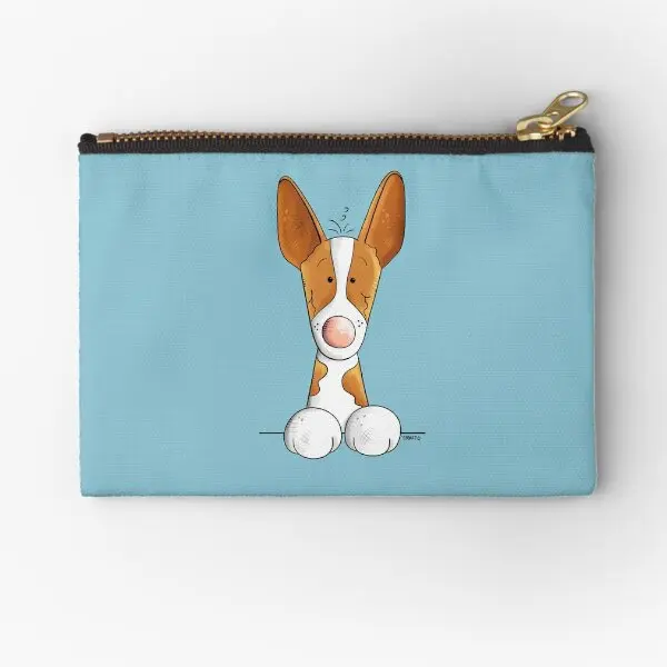 Карманы на молнии с карманом для монет и надписью Happy Podenco