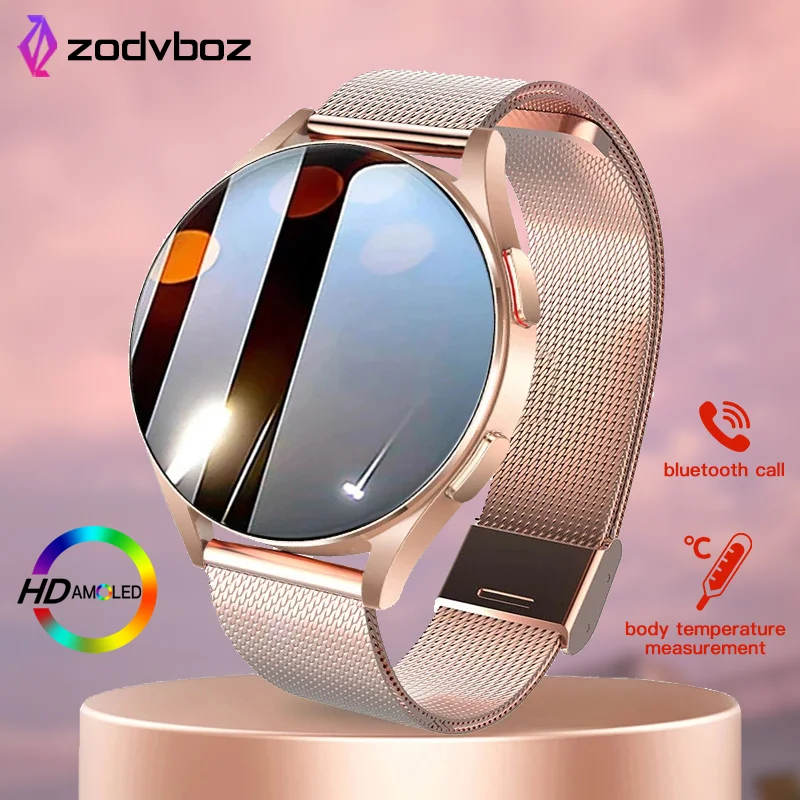 

ZODVBOZ New Smart Watch Women Custom Dial Answer Call Temperature Monitoring Sport Watches Men Waterproof Smartwatch For Huawei