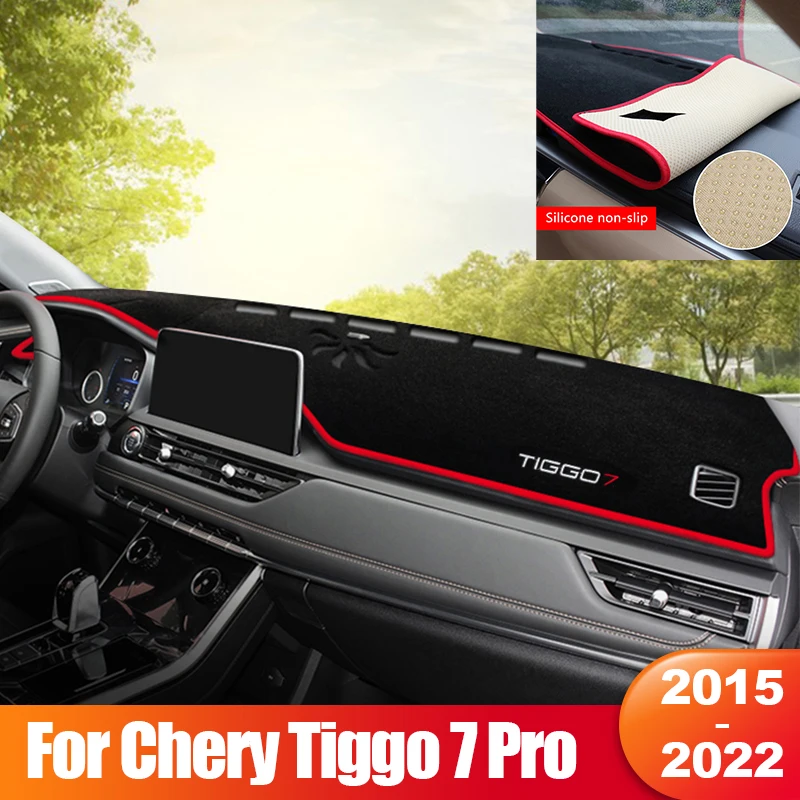 

For Chery Tiggo 7 Pro 2015 - 2019 2020 2021 2022 Car Dashboard Sun Shade Cover Instrument Desk Anti-UV Mat Interior Accessories