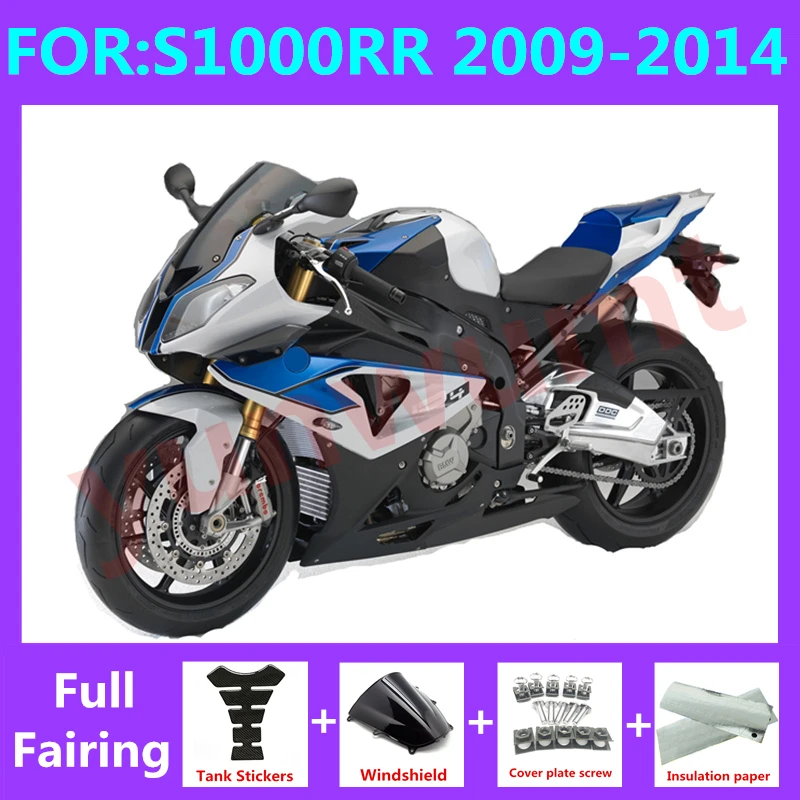 

Новый комплект обтекателей для мотоцикла ABS, подходит для S1000RR 09 10 11 2009 2010 S 1000 RR S1000 RR 2011 2012 2013 2014, комплект обтекателей синего и белого цвета