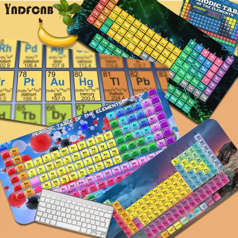 

Periodic Table Of Elements Funny Unique Desktop Pad Game Mousepad Size for Keyboards Mat Mousepad for boyfriend Gift