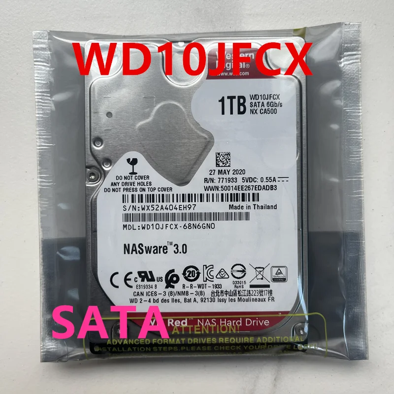 

Оригинальный новый жесткий диск для ноутбука WD NASWare3.0 1 Тб SATA 2,5 дюйма 5400 об/мин 64 Мб HDD для WD10JFCX