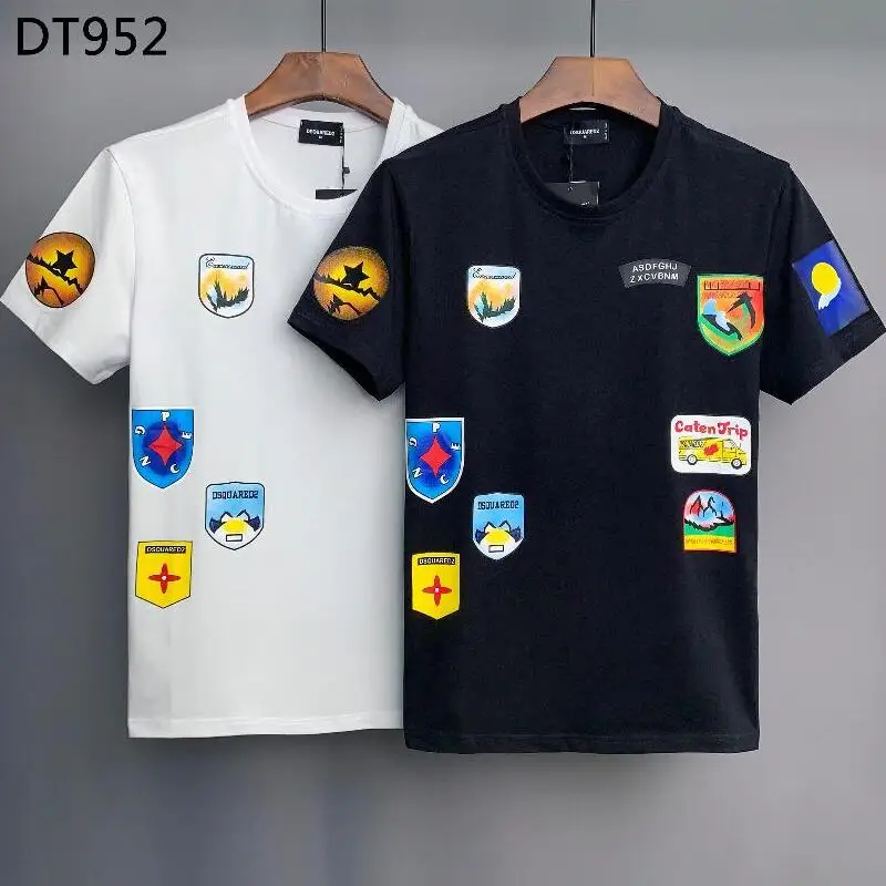 

2022 Dsquared2 Cotton Letter Print Casual Round Neck Short Sleeve T Shirt Punk Clothes Shirts for Women Tees