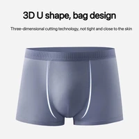 3pcs mens underwear cotton wholesale graphene antibacterial file mid waist solid color explosion models mens breathable boxers