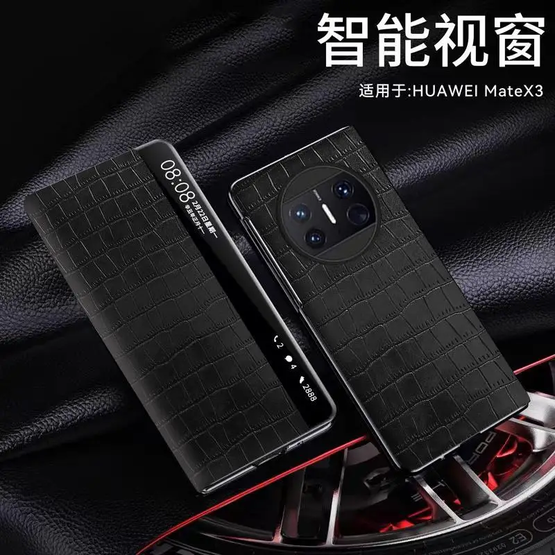 

Чехол-книжка «крокодил» для Huawei Mate X3