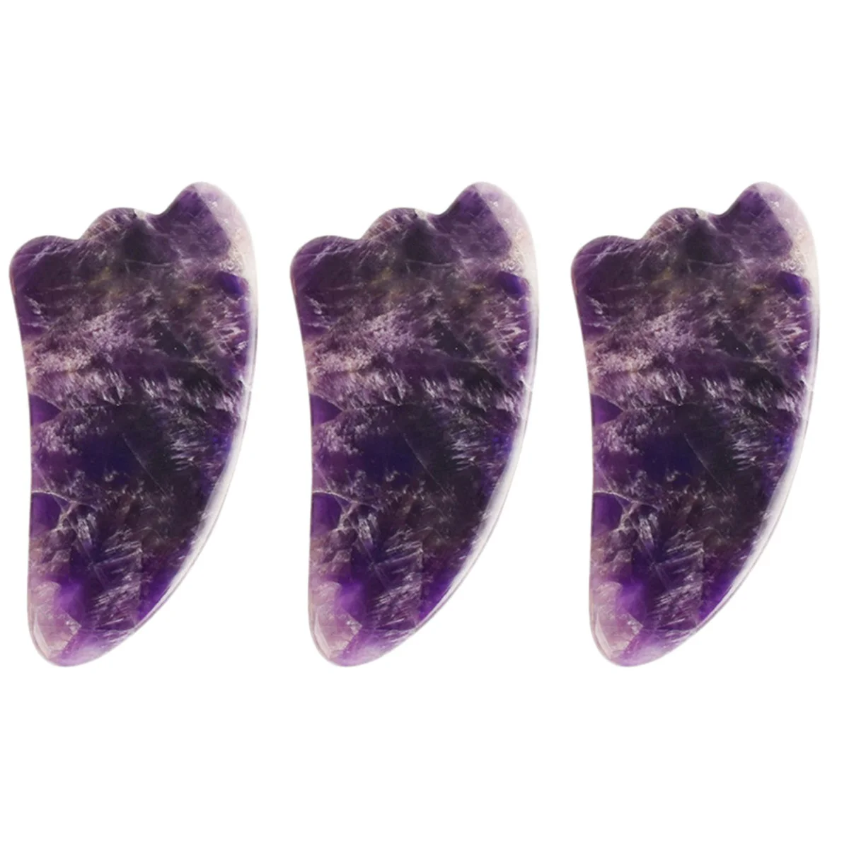 

3 pcs Comfortable Amethyst Face Roller Eye Beauty Roller Practical Rolling Massager Face Massaging Tool(1 Scrapping