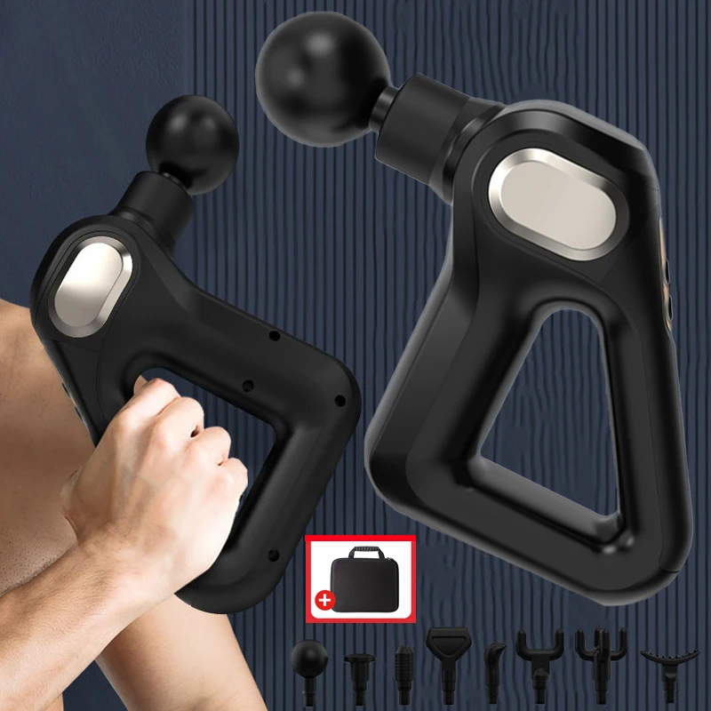 

Massage Gun Deep Tissue Electric Massager Neck Body Muscle Percussion Pistol Pain Relief Relax Fitness Portable Massage Devices