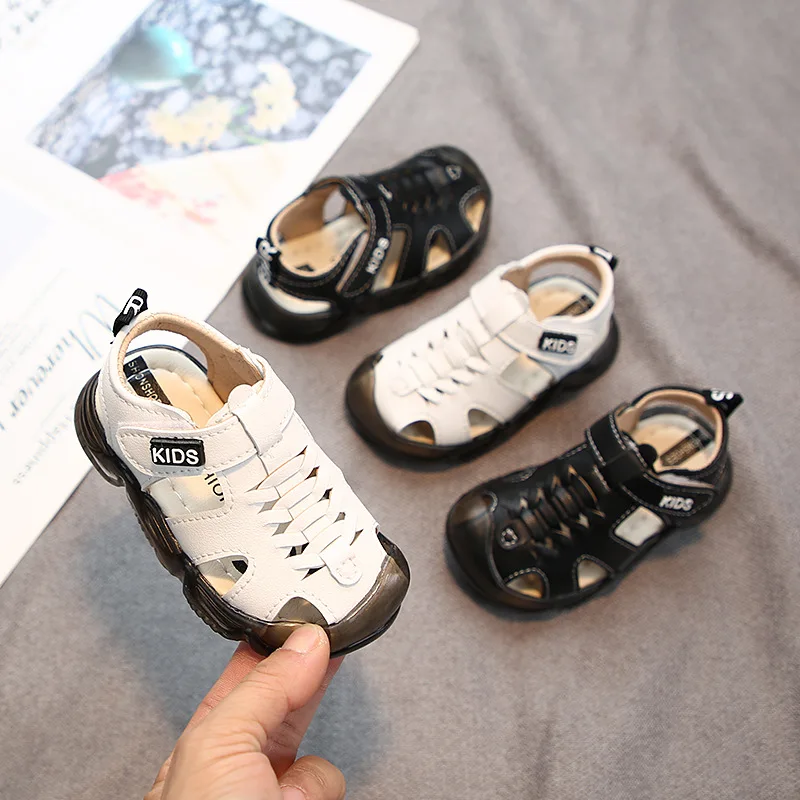 

Children's sandals toe surface beach shoes children's baby soft-soled toddler shoes breathable non-slip shoes