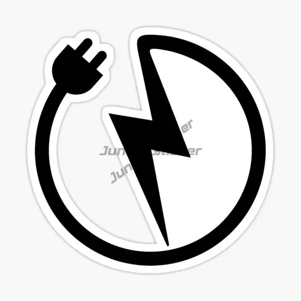 

Электромобиль с нулевыми выбросами, Эмблема с логотипом электромобиля, наклейки из ПВХ, аксессуары для украшения стены автомобиля, внедорожный фургон, внедорожник