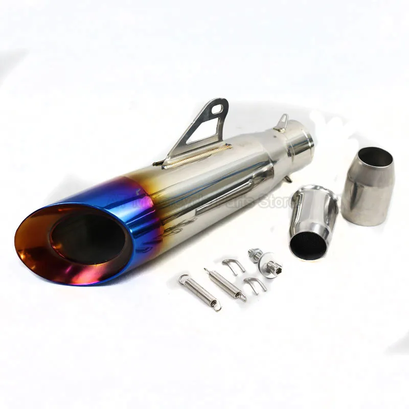 

Universal 51mm Motorcycle Exhaust Modified Muffler Escape Moto Exhaust For Honda Kawasaki Yamaha Ducati KTM ATV With DB Killer